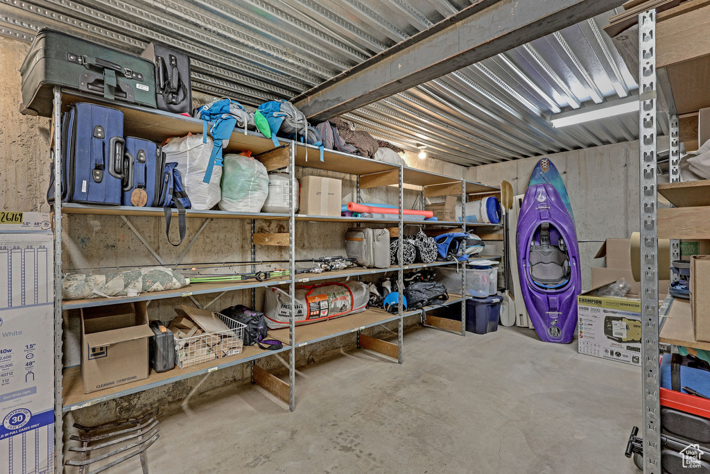 View of storage room