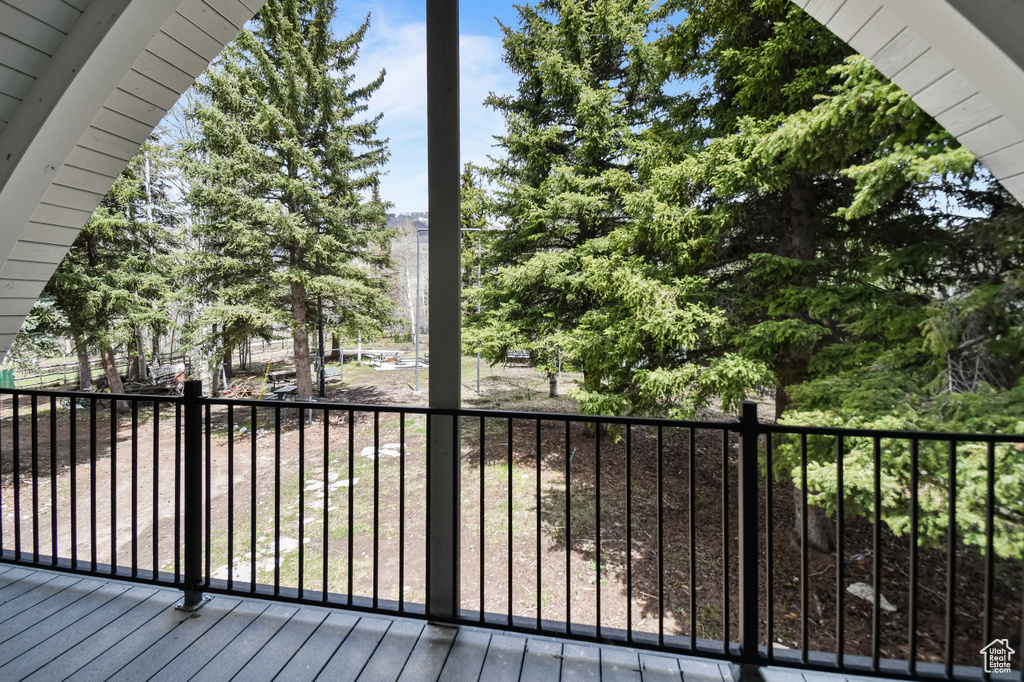 View of deck