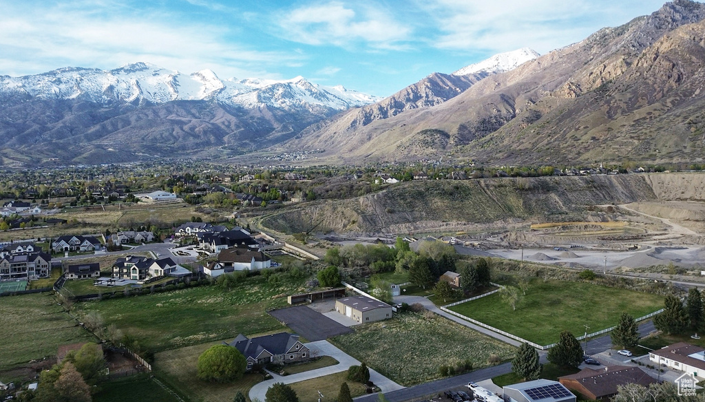 View of mountain feature with a residential view