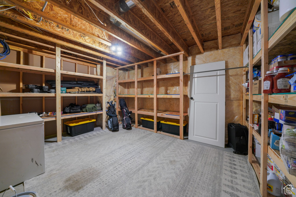 View of storage area