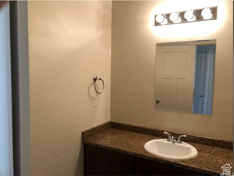 Bathroom featuring vanity