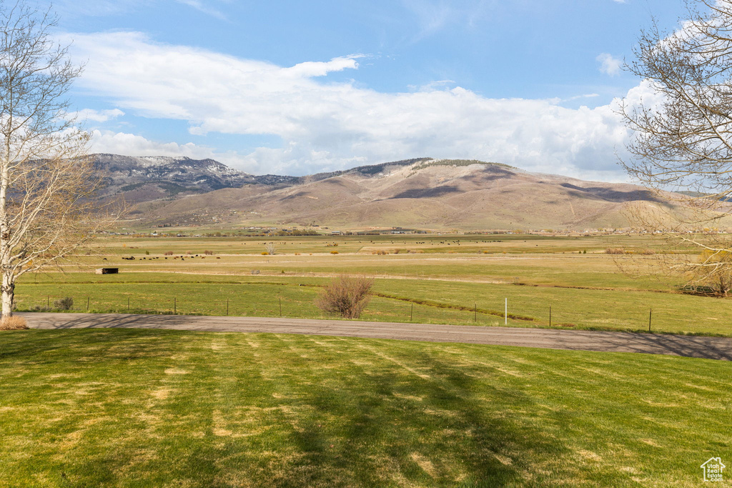 View of mountain feature featuring a rural view