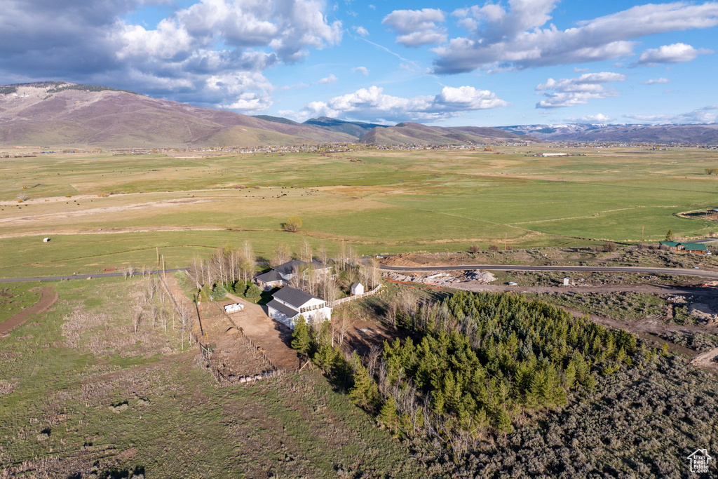 View of mountain feature with a rural view