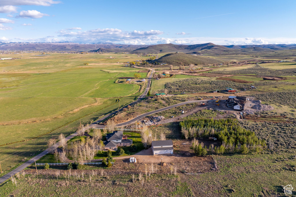 Bird\\\\\\\'s eye view featuring a rural view and a mountain view