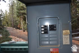 Utility room with electric panel