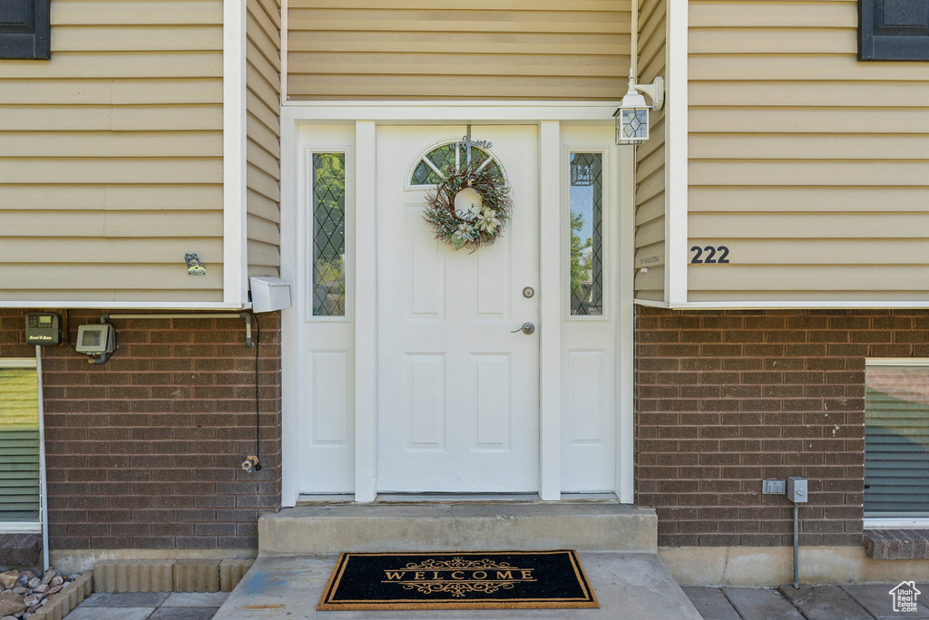 View of entrance to property