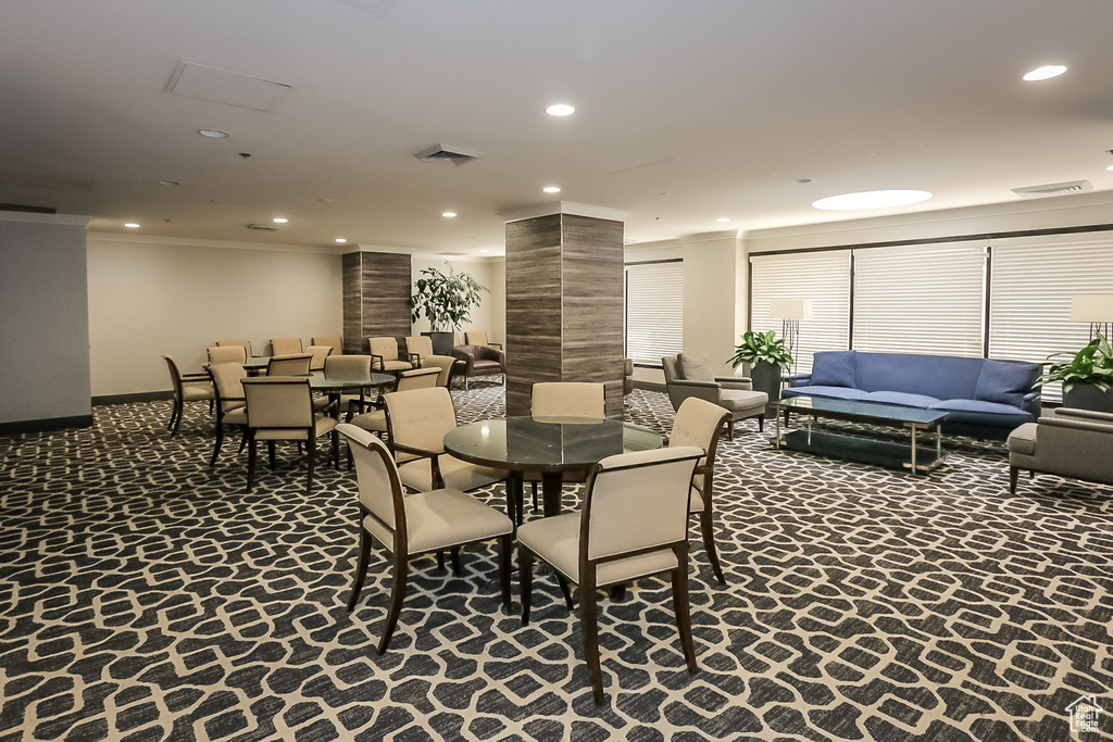 Common area featuring visible vents
