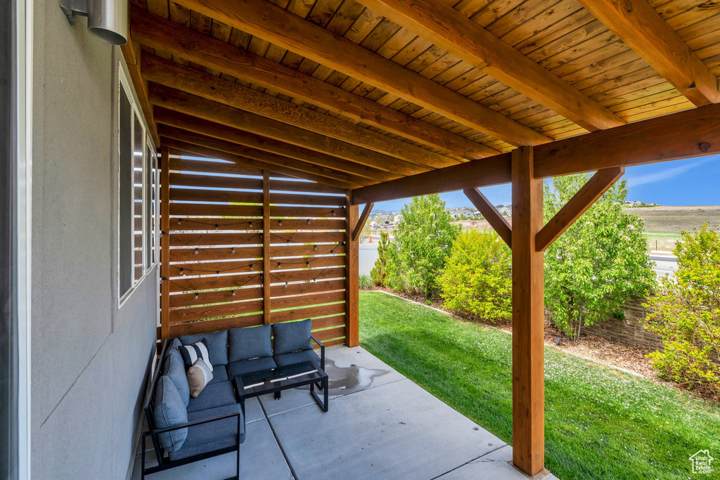 View of patio