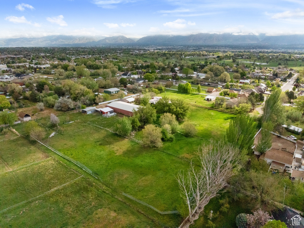 Bird\\\'s eye view featuring a mountain view and a residential view