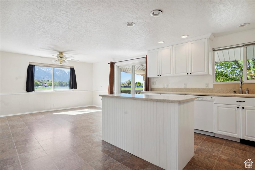 Kitchen with a wealth of natural light, a sink, and dishwasher