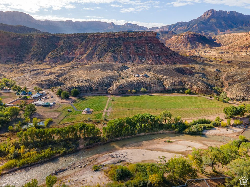 View of mountain feature featuring a rural view