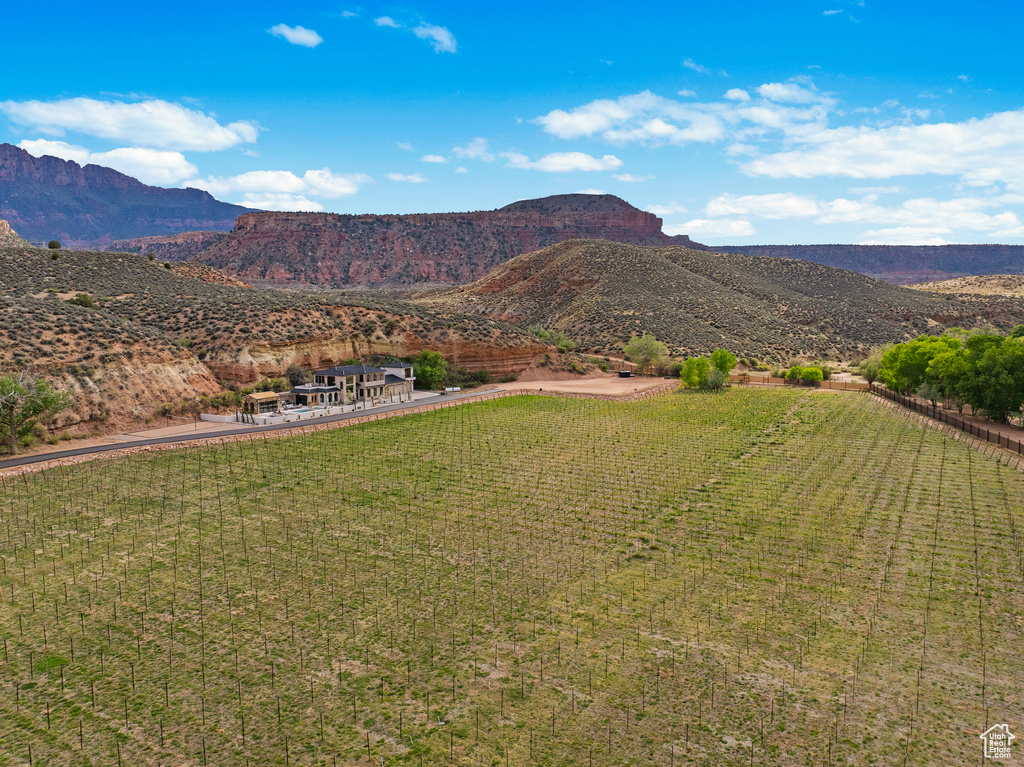 View of mountain feature featuring a rural view