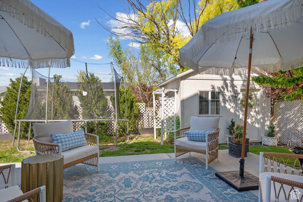 View of patio