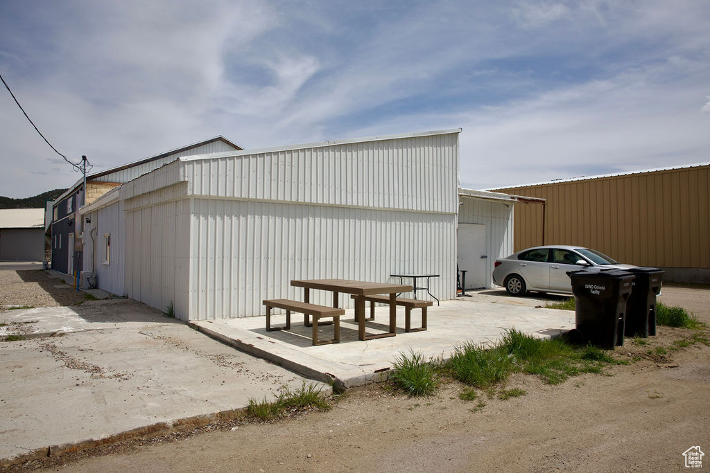View of outdoor structure