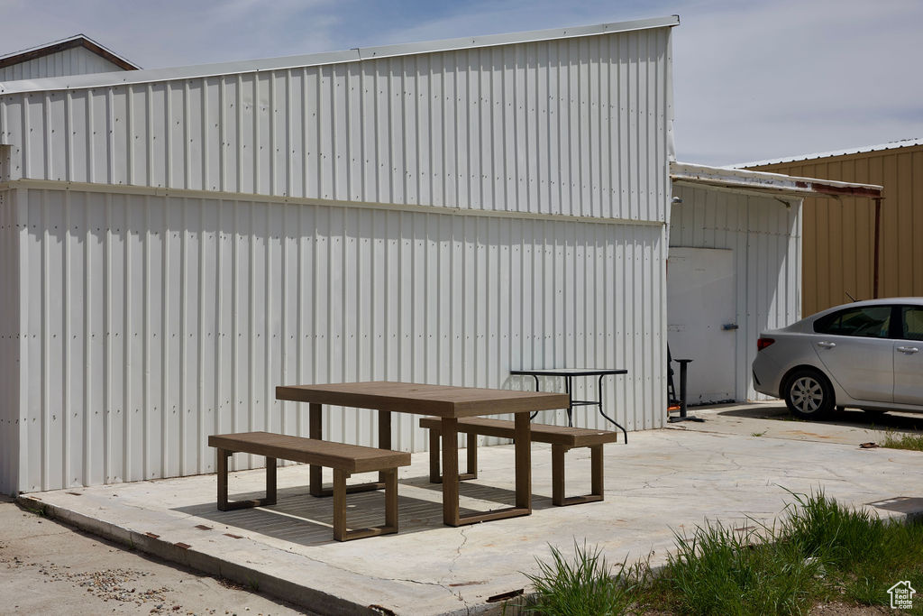 View of outdoor structure