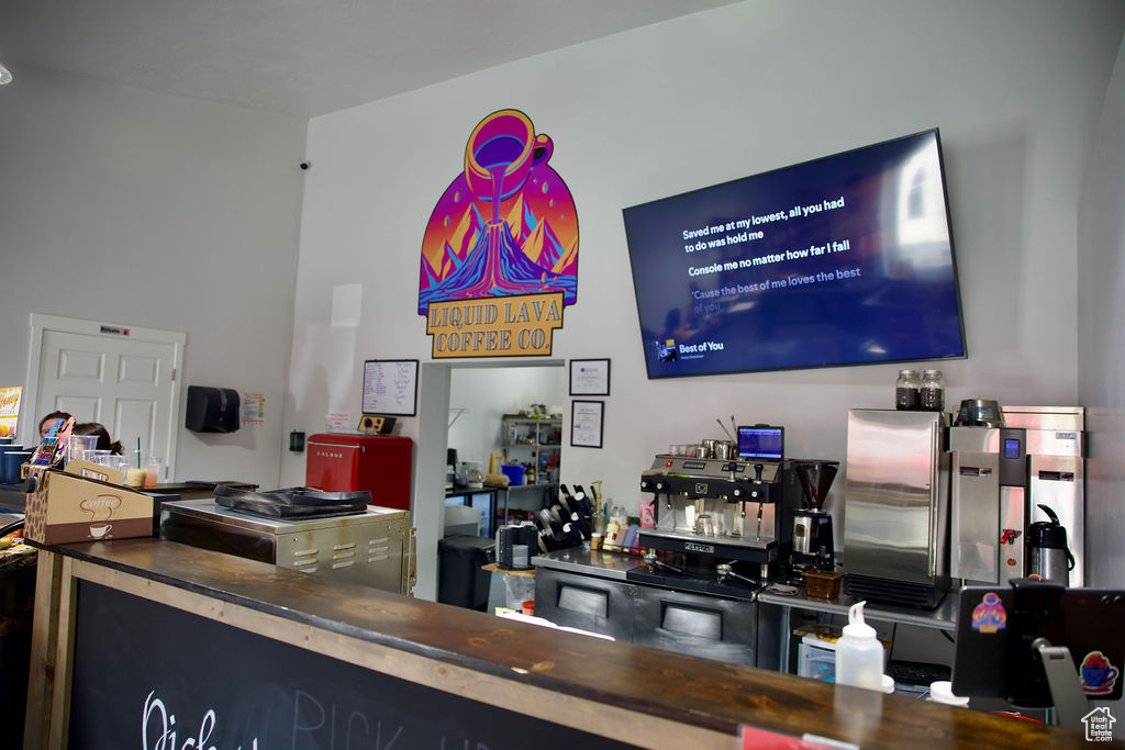 View of bar