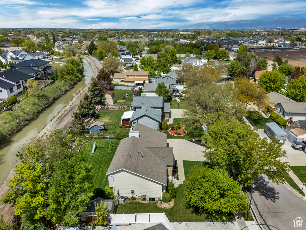 Aerial view featuring a residential view