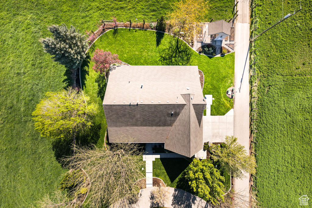 Birds eye view of property