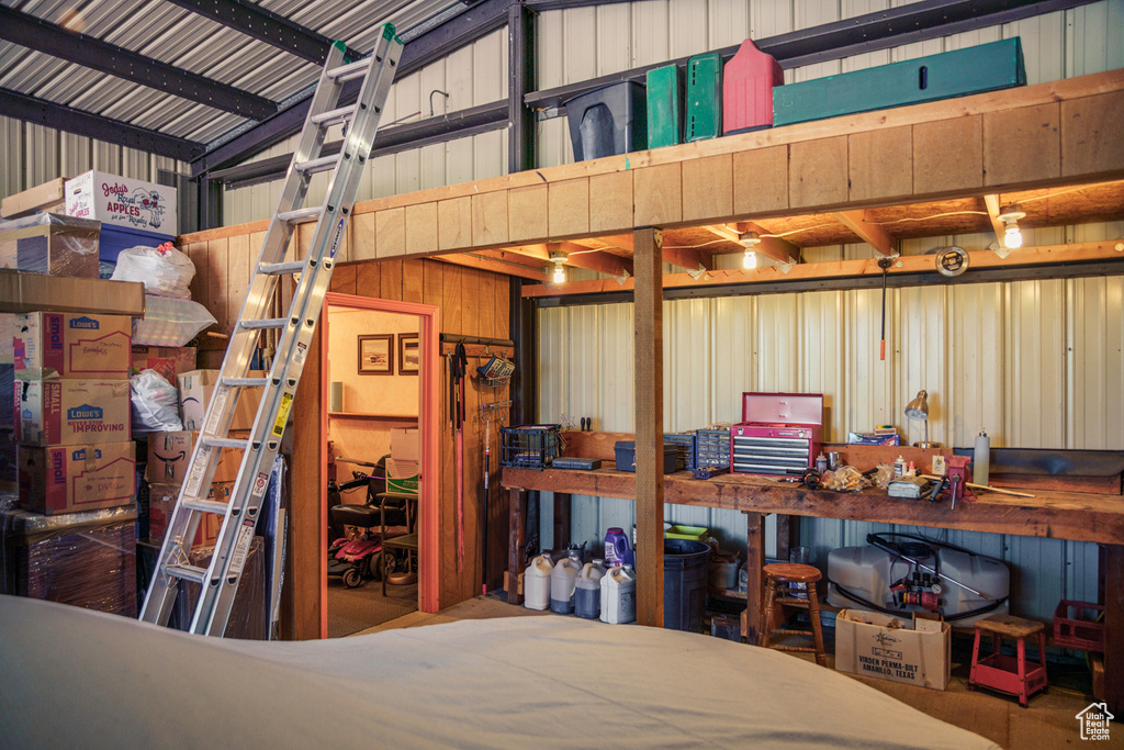 View of storage area
