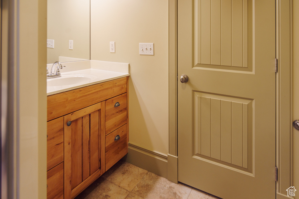 Bathroom featuring vanity