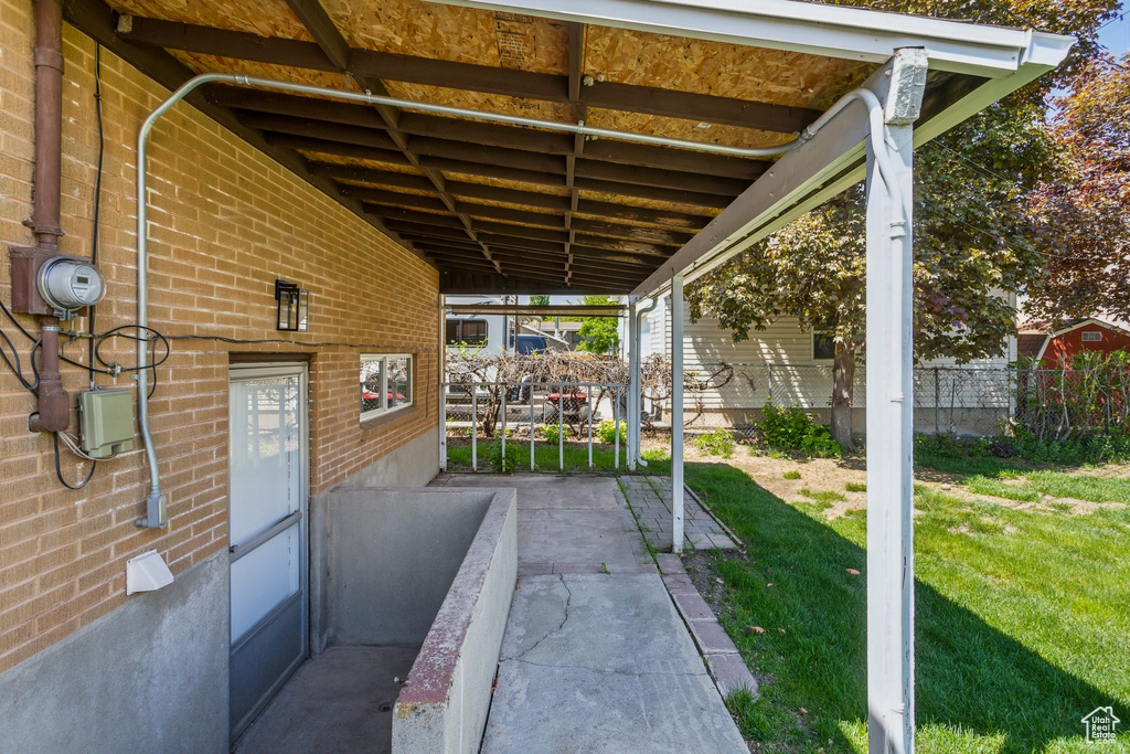 View of patio / terrace with fence