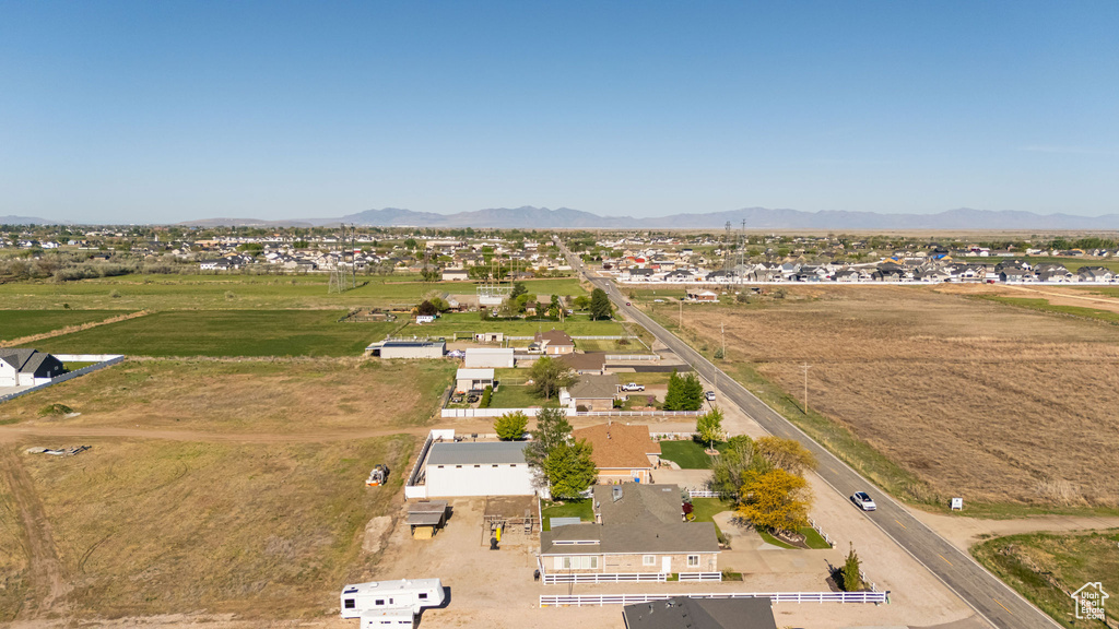 Aerial view with a mountain view and a residential view
