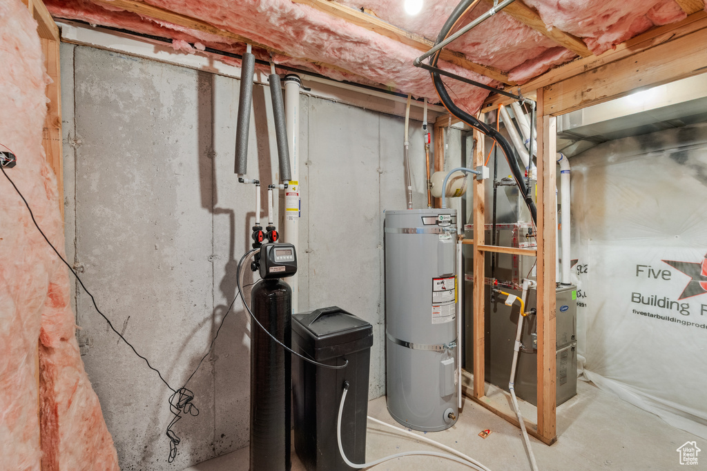 Utilities with secured water heater