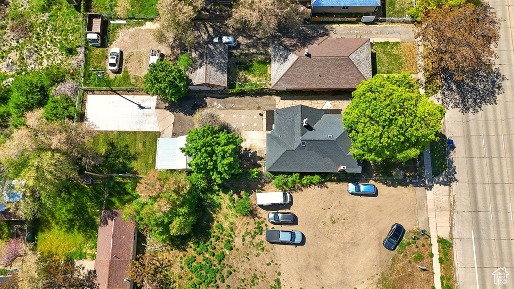 Bird\\\\\\\'s eye view with a residential view