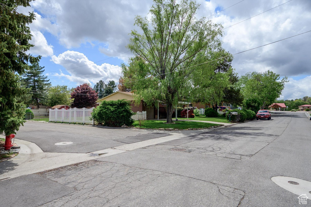 View of street featuring curbs