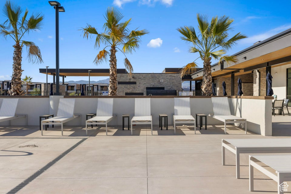 View of patio / terrace featuring a bar