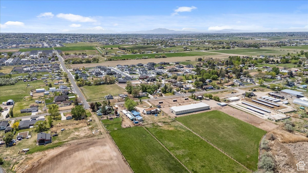 Bird's eye view featuring a mountain view