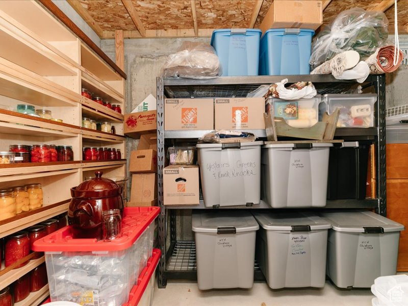 View of storage area