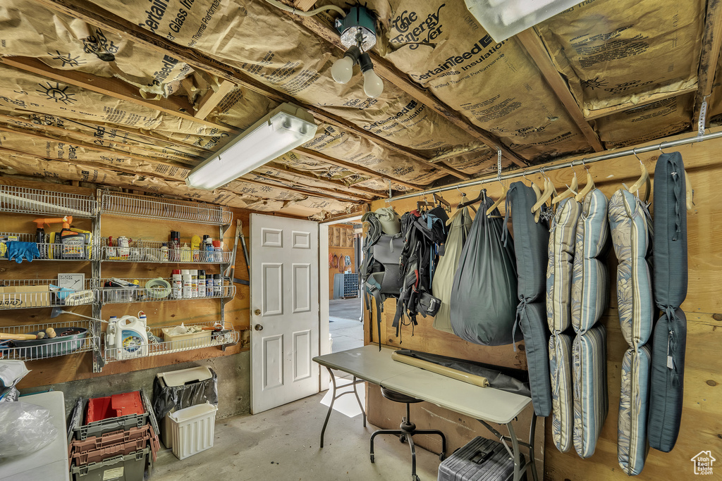 View of basement