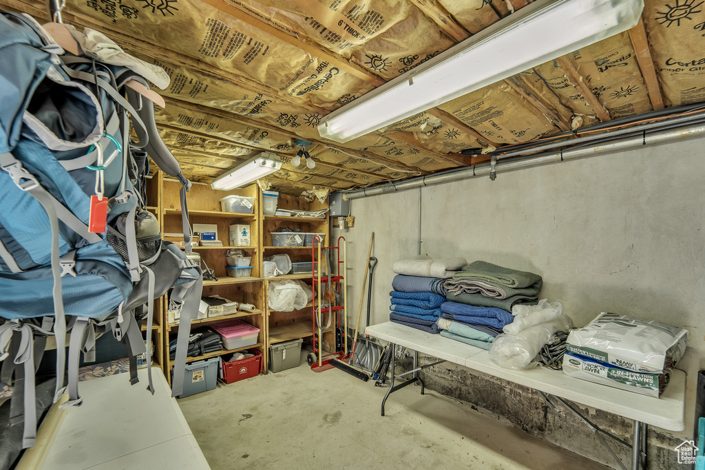 View of storage room