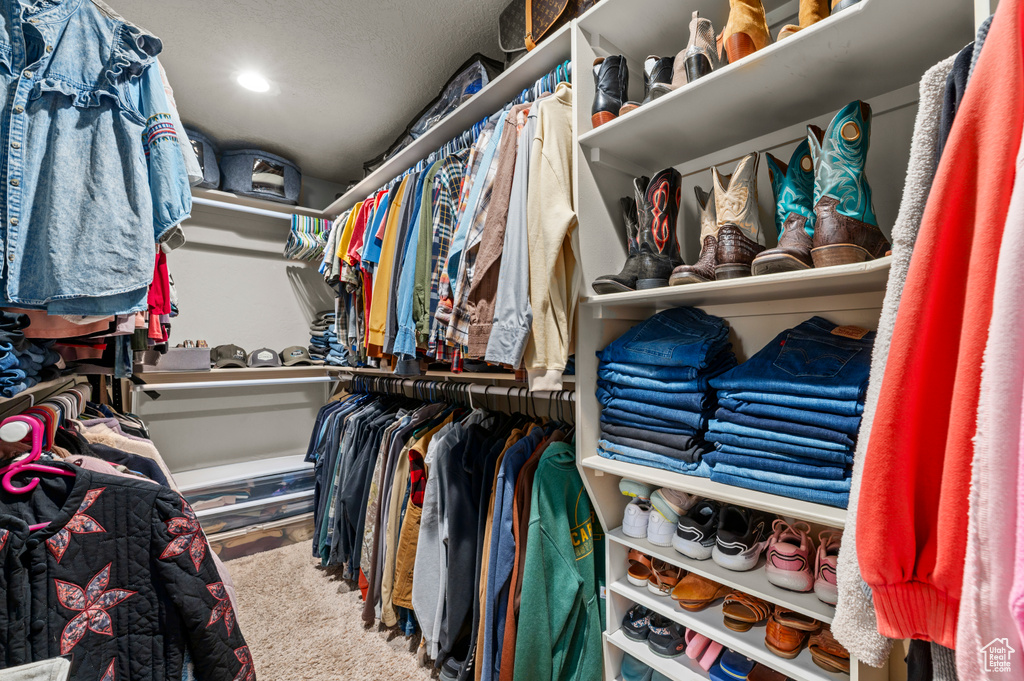 View of spacious closet
