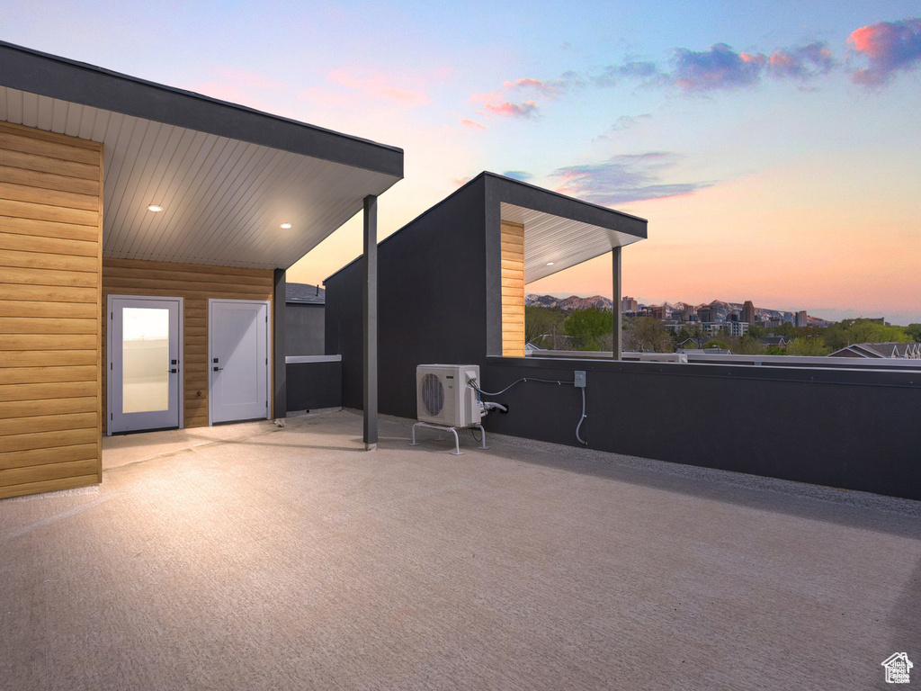 View of patio with ac unit