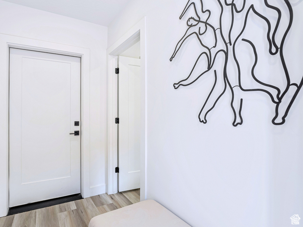 Interior space featuring light wood finished floors