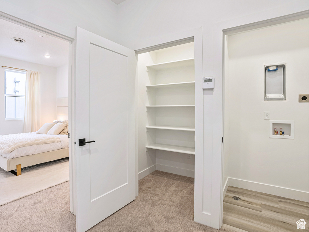 Closet featuring visible vents