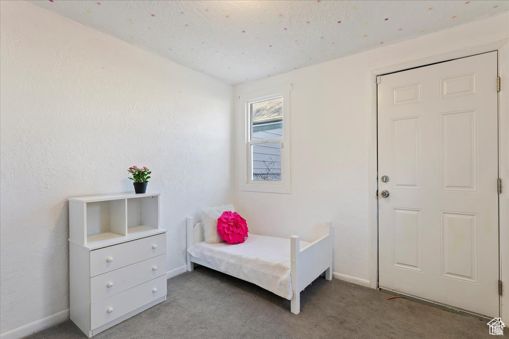 Bedroom featuring baseboards and carpet flooring