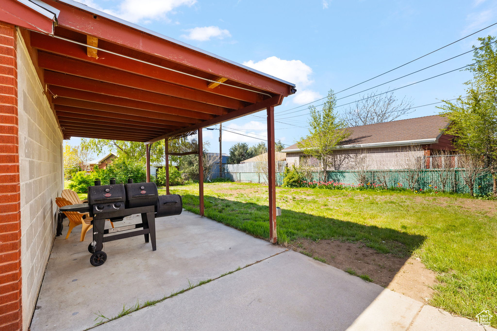 View of patio / terrace featuring a fenced backyard