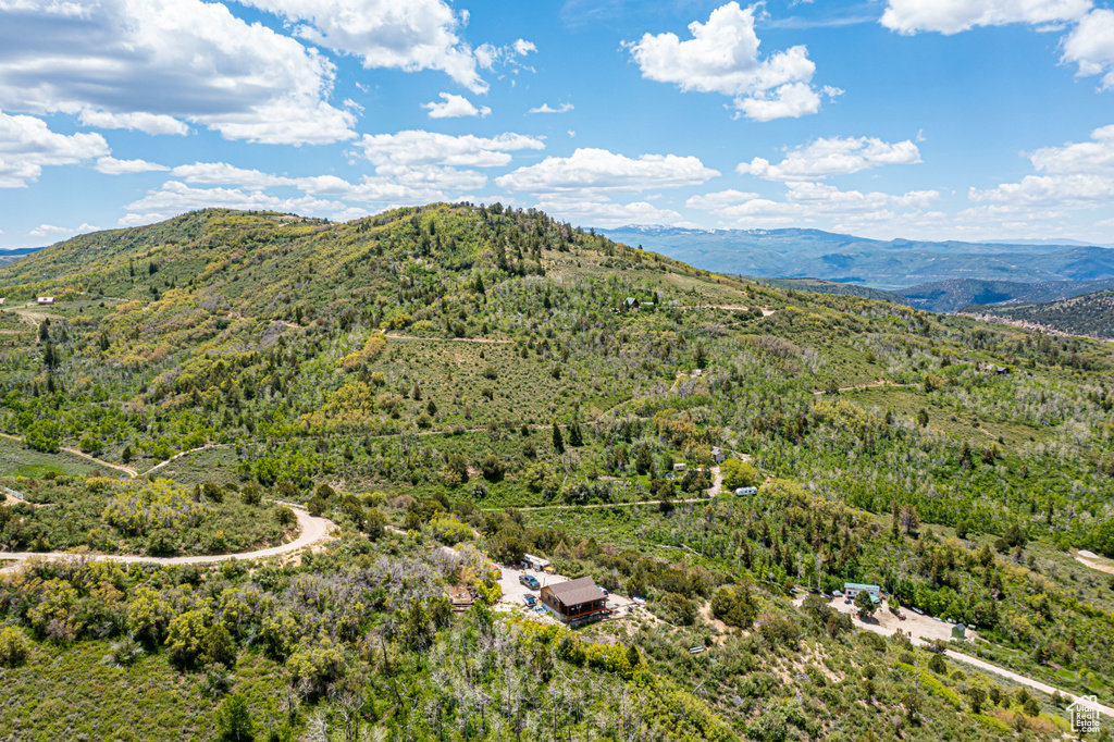 View of mountain feature with a view of trees