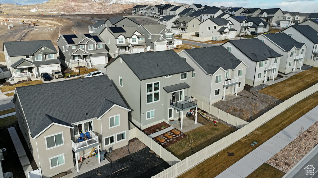 Drone / aerial view with a residential view