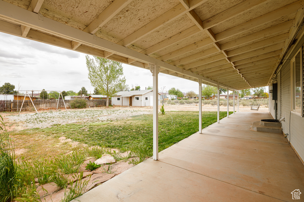View of patio / terrace with fence