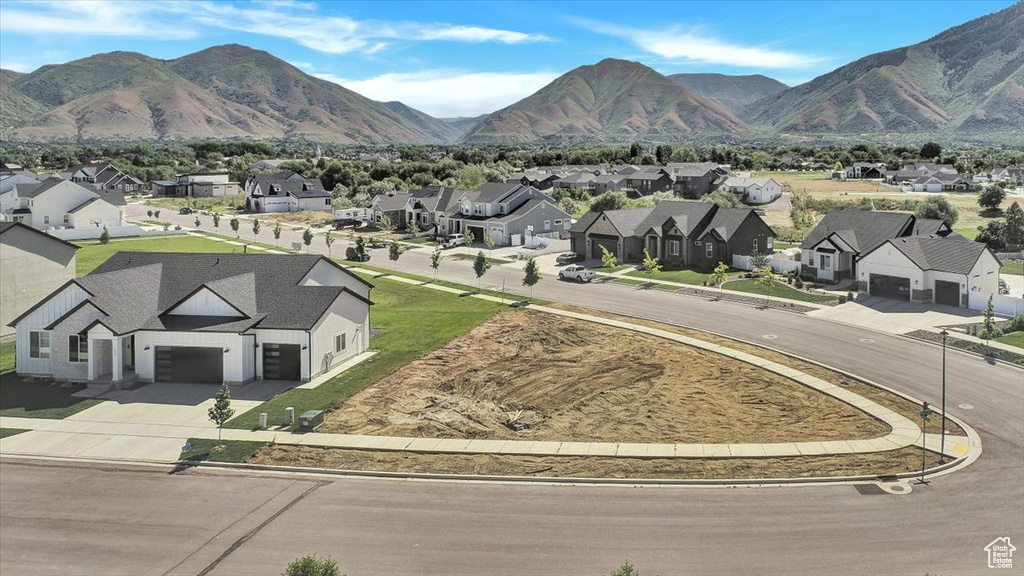 Mountain view with a residential view