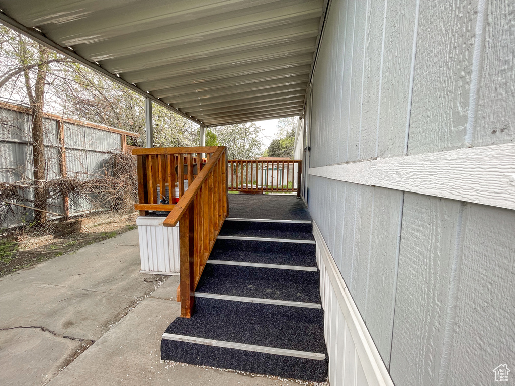 View of staircase