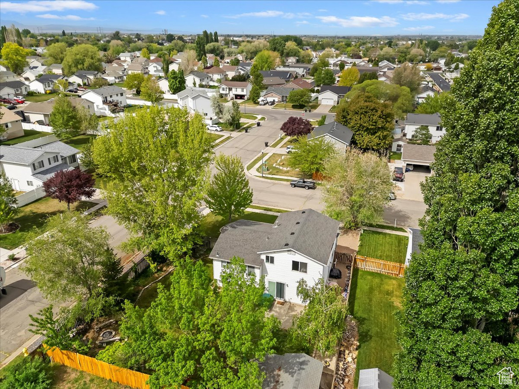 Bird\\\'s eye view featuring a residential view