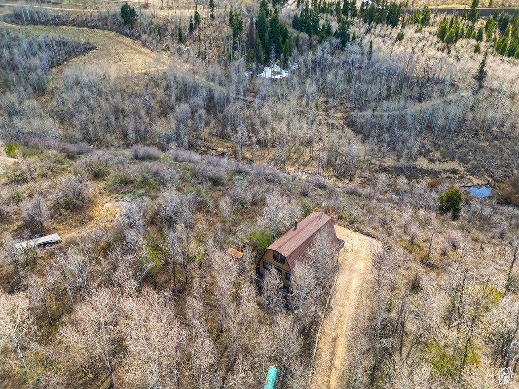 Aerial view featuring a rural view