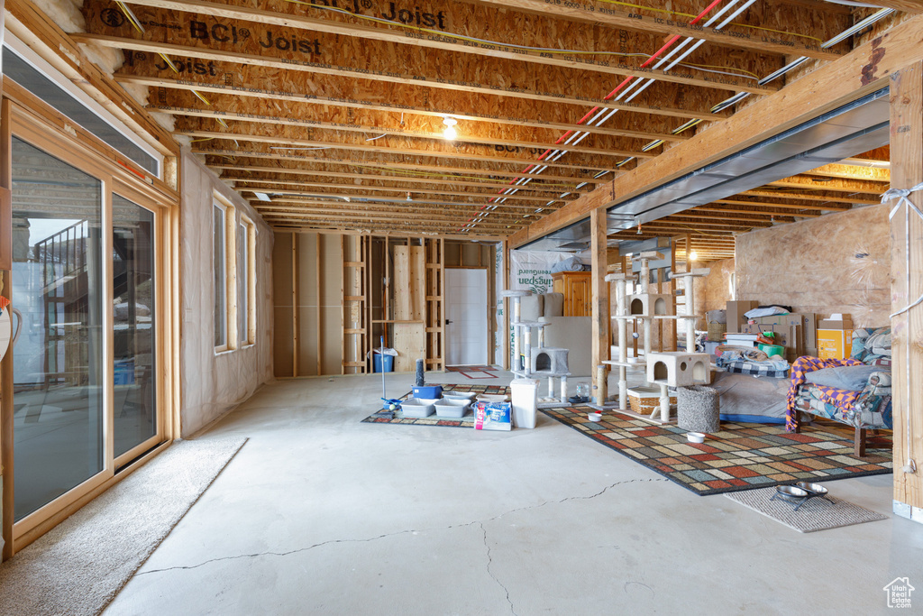 View of basement