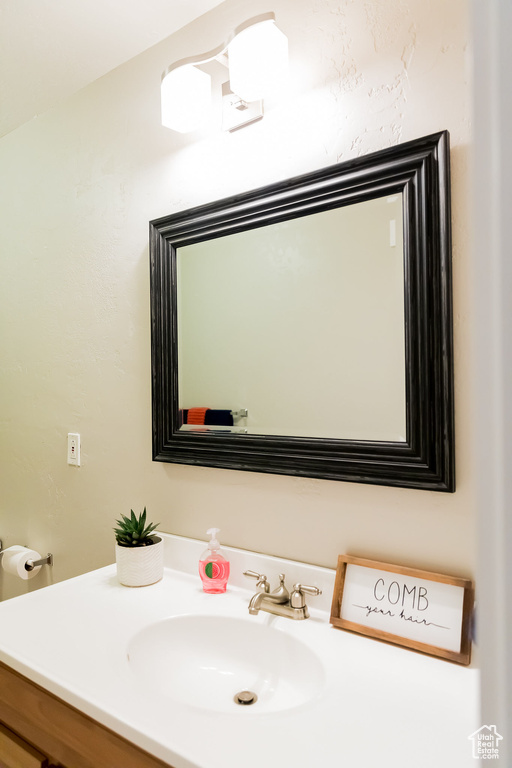 Bathroom featuring vanity