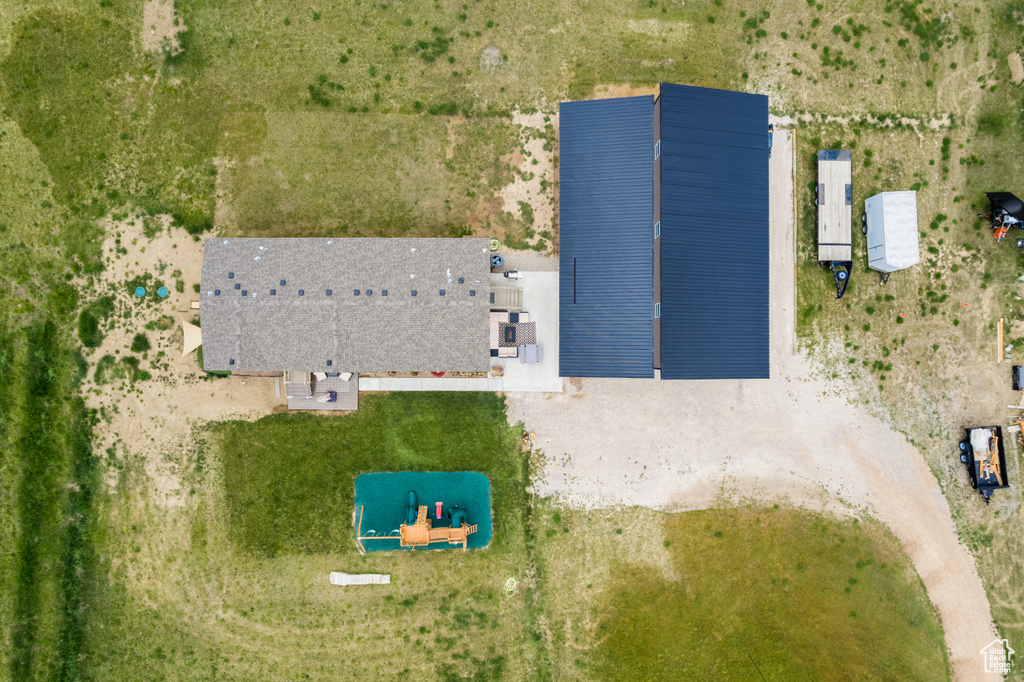View from above of property